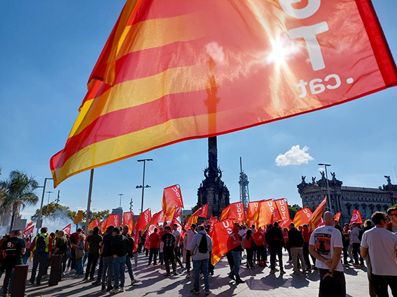 Nuevo éxito de participación en la segunda jornada de huelga del metal de Barcelona